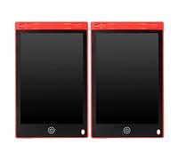 2 Pcs 8.5 in LCD Writing Pad for Kids, Electronic Drawing Board with Stylus, Reusable No Radiation Writing Tablet for School Home Travel, Includes 2 Pens (Roja)