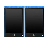2 Pcs 8.5 in LCD Writing Pad for Kids, Electronic Drawing Board with Stylus, Reusable No Radiation Writing Tablet for School Home Travel, Includes 2 Pens (Azul)