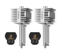 2 PCS Actualización A1/A1 Mini/A2L Quick-Swap Hotend 0.4mm Acero Inoxidable Boquilla Alta Temperatura Estructura Integrada con Cubierta Silicona Compatible with Bambu Lab A1/A1 Mini/A2L Impresora 3D