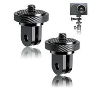 2 PCS Adaptador de 1/4-20 para Soportes GoPro,Adaptador Giratorio de Rosca para Insta360 X2 X3 X4, Xiaomi und Insta 360 X4 für Zubehör, Rutschfest, Stabil, kompatibel mit Original