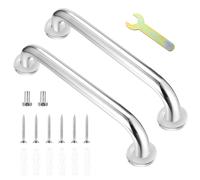 2 Pcs Agarraderas Baño para Mayores, 30cm Agarrador Ducha Personas Mayores, Barra de Agarre para Baño de Acero Inoxidable, Asa de Seguridad Asidero Ducha Antideslizante, Asidero Baño Bañera Cocina