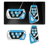 2 Pcs Almohadillas Para Pedal de Coche Acelerador Freno AutomáTico Antideslizante Para ReposapiéS Cubierta,Juego de Pedales de VehíCulo Sin Necesidad de Taladrar, Accesorios Para El Interior (azul)