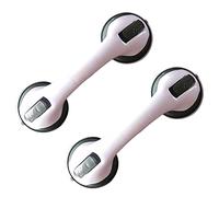 2 Pcs Asa De Seguridad Para Baño,Barras De Sujeción Portátil Apoyo Asidero Con Ventosa,Tirador De Puerta De Cristal Cuarto De Baño Antideslizante,No Requiere Perforación (29.3cm/11.5in)