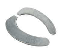 2 PCS Auto Adhesivo Flannel Flannel Cover Warmer: Cojín de Lavable Suave para Comodidad Cálida en Inodoros Fríos (GREY)