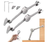 2 PCS Bisagra Cierre Suave de Soporte de Tapa, Bisagras de Soporte de Tapa con tornillo y llave hexagonal, Plegables Elevables Bisagras Puertas, Cocina Puerta de Gabinete Bisagras, para Alacena