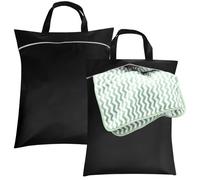 2 PCS Bolsa Ropa Sucia Viaje,Bolsa Impermeable, Bolsa Impermeable Piscina, 45 x 57 cm Bolsa Húmeda Seca Impermeable Reutilizable con Cremallera