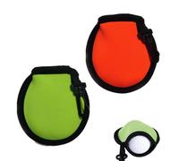 2 Pcs Bolso de Pelota de Golf, Portátil Limpiador de Pelotas de Golf con Hebillas, Limpiador de Pelotas de Golf con Doble Capa, bolsillo para juntas de golf, accesorios de limpieza de golf