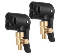 2 Pcs Boquillas Inflado Neumático Boquilla Inflador Abrazadera Válvula, valvulas neumaticos, inflador de Mandril de Aire, Adaptadores Presta para válvulas de Aire, Autos, Bicicletas y Motocicletas