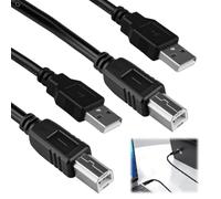 2 PCS Cable USB B MIDI para Instrumentos 1.8M, Cable Impresora USB 2.0 Tipo A a Type B Compatible Con Piano Controlador Midi Teclado Midi Grabación Interfaz de Audio HP Epson Brother Canon Lexmark