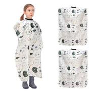 2 PCS Capas de Peluquería para Niños, Capas de Corte de Pelo para Niños, Capas de Peluquero para Niños y Niñas, Capas para Champú de Salón, Funda para Corte de Pelo Impermeable, kids Barber Capes