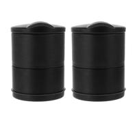 2 Pcs Ceniceros para Coche con Tapa, Cubo de Basura para Coche con Luces LED, Cenicero para Asiento de Coche para Hombres, Cenicero para Viajes, Oficina y Hogar con Luces y Tapa