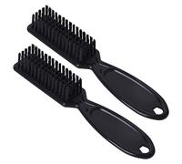 2 PCS Cepillo de Nailon de Peluquero, Cepillo Barbero, Cepillo para Limpiar Cuchillas, Cepillo para Uñas, para Limpiar Clipper