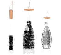2 Pcs Cepillo para Botellas de Cristal, Limpiador Compatible Con Sodastream, Limpia Botellas por Dentro, para Agua y Soda