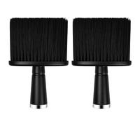2 PCS Cepillos de Cuello de Peluquería, Cepillo de Barbero para Retirar el Pelo del Cuello, Peluquero Cepillos de Cuello Brocha de Peluquería, Cepillo Suave para Salón, Barbero, Peluqueros, Negro