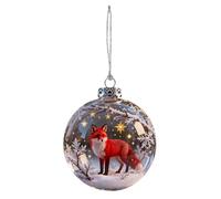 2 PCS Christmas Tree Decorations Crystal Ball Hanging Ornaments, 3D Animal Ball Seasonal Rabbit/Elk/Cow/Squirrel/Polar Bear/Tod For Trees, Decor, Gift For Mom Dad Pets Kids Friends