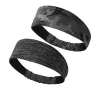 2 Pcs Cinta Pelo Deporte Diadema Hombre, Cinta Pelo Hombre Diadema Hombre Antiscivolo Elástico Headband Accesorios Running Deporte, para Deportes al Aire Libre, Correr, Ciclismo, Fútbol