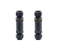 2 PCS Conector Cable Estanco, Manguito Cable Estanco, Prensaestopas Estanco, Para Iluminación Exterior e Iluminación de Puesta a Tierra