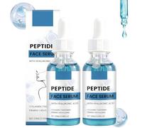 2 Pcs Copper Peptide Serum Sérum de Péptidos de Cobre Suero Facial Antienvejecimiento con ácido Hialurónico Antiarrugas Hidratante Adecuado para Toda la Piel (29ml*2)