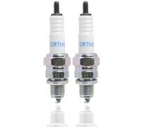 2 PCS CR7HSA Bujías Reemplaza, Roscado de 12 mm Bujias Coche Gasolina, Encendido para Scooters, Ciclomotores y Motocicletas Antiparasitarias para un Rendimiento Optimizado del Motor
