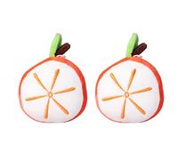 2 Pcs Cute Orange Shape Pin Cushions, Needle Holder for Sewing and DIY Craft, Reusable Cotton Pin Collector with Cartoon Design, Ideal for Quilting Knitting and Home Use