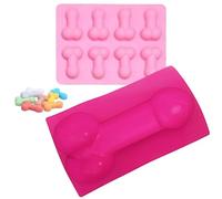 2 PCS Divertidos moldes para hornear, unidades de silicona para chocolate, pudin, molde para hacer pasteles, herramienta para hornear