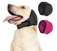 2 Pcs Dog QuietEar Cover, Dog Earmuffs with Noise Cancellation, Elastic Wrap with Sound Insulation, for Pet Grooming, Bathing, Thunderstorm, Fireworks, Swimming (S)