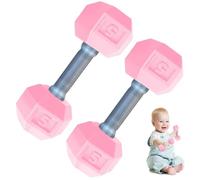 2 Pcs Dumbbells for Baby Mini 1.8x4.7 In Silicone Hand Weight Lifting Set for Fitness Exercise Funny Sport Toys Toddlers Ideal (Style 1) Baby Dumbbell