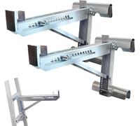 2 PCS Elevador de escalera,soporte de carga de escalera ajustable,gato de escalera,soporte de escalera estabilizador de gato de escalera,para escaleras de hasta 22.5" ancho,Capacidad de carga 250 kg