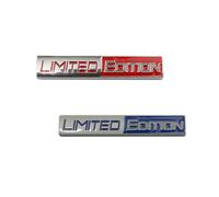 2 PCS Emblema Adhesivo metálico Limited Edition,3d Metal Etiqueta Engomada,Emblema Edición Limitada,Insignias para carroceria metálicas pegatinas automóviles para Accesorios de Maleta de automóviles