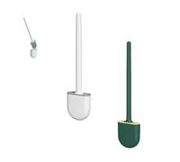 2 pcs Escobillas de Baño Silicona，Escobillas y Portaescobillas de Inodoro，para la Limpieza Profunda de los inodoros del baño.