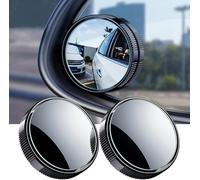 2 Pcs Espejo Retrovisor de Punto Ciego para Mini Countryman Cooper SE ALL4 Plug-in Hybrid 2017-2023, Impermeable 360° Rotación Ajustable HD Espejo Convexo,Black