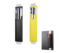 2 pcs Estuche de Cuero PU Estuche para Bolígrafos de Cuero Retro, Soportes para Bolígrafos de Banda Elástica, Sujetalápices para Libro, Portalápices Elástico, Portalápices Bolsillo Elástico,Pen Loops