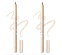 2 Pcs Eyeliner Metallic Glitter Eye Liner Lápiz para Mujeres,Eyeliner Lip Liner impermeable Sombras de ojos Lápiz de cejas Pluma Maquillaje de ojos (03 Desnudo y 03Desnudo)