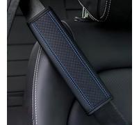 2 Pcs Fibra De Carbono Protector Cinturon Coche para Audi Q2 Q3 Q4 Q7 TT TTS TTRS, Comfort Transpirable Almohadillas CinturóN Seguridad Protegen Hombro Cuello Interior Accesorios