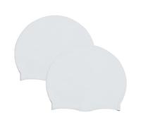 2 PCS Gorro de Natación de Silicona Unisex Classic Silicone Gorro(Banco)
