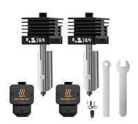 2 PCS H2D/P2S Quick Swap Hotend 0.4mm Acero Endurecido Boquilla Kit Cabezal Extrusor Alta Temperatura Recambio con Cubierta de Silicona Compatible with Bambu Lab H2D Combo/A1/A1 Mini Impresoras 3D