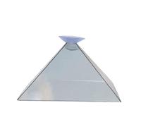 2 Pcs Holograma 3D Pyramid Pantalla Proyector Video Stand Universal para Teléfono Móvil Inteligente