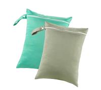 2 Pcs Impermeable Bolso Húmedo Bolso Almacenamiento Reutilizable Bolsas Pañales Gimnasio Yoga Para Bebés Y Artículos Gimnasia