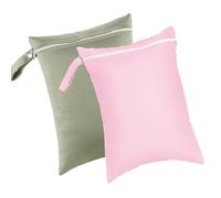 2 Pcs Impermeable Bolso Húmedo Bolso Almacenamiento Reutilizable Bolsas Pañales Gimnasio Yoga Para Bebés Y Artículos Gimnasia