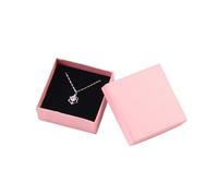 2 Pcs,Jewelry Box Necklace Earrings Bracelets Boxes Paper Gift Packaging With Black Sponge Can Para Anillos, Collares, Pendientes Y Pulseras(Pink)