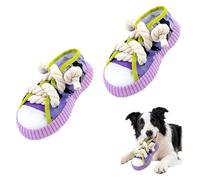2 pcs Juguete para perros con forma de zapato, Juguete para perros con forma de zapato que suena, Juguete para Perro, Juguete con sonido para cachorros, adecuado para que jueguen perros pequeños