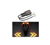 2 PCS LED Intermitentes Proyector para Motocicleta,Intermitentes de Motocicleta,27 Modos de Iluminación RGB Flujo de Luces de circulación Diurna,Intermitentes de Motocicleta con Proyector de Flechas