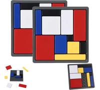 2 Pcs Logic Puzzle Brain Teaser Game for Kids & Adults,Mind Challenge Thinking Game Toys,88 Brain-Bending Challenges, Across 4 Difficulty Stages Logic Puzzles