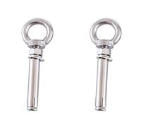 2 Pcs M12 Expansion Eyebolt Eye Nut Screw with Ring, 304 Stainless Steel Lifting Bolts for Ceiling Concrete Masonry(M12x160mm)