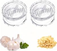 2 Pcs Manual Garlic Twister and Mincer Tool