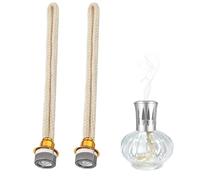 2 Pcs Mechas de Lámpara de Aceite Reemplazo, Lámpara de Aceite de Fragancia de Repuesto Mecha de Lámpara de Quemador Aceite Mecha Fragancia para Quemador Difusor Aromaterapia Decoración Hogar (Set A)