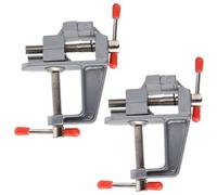 2 PCS Mini Banco Vise Mini Joyero Abrazadera de Mesa Abrazadera en Metal Mesa Vise Herramienta Pequeña Abrazadera de Mesa Hobby Craft Herramienta de Reparación Pequeño Banco Vise
