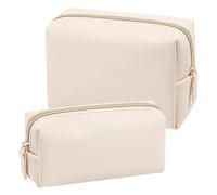 2 Pcs Neceser Grande y Pequeño, Neceser Viaje Maquillaje Organizador, Necessaire Mujer Hombre, Bolsa de Aseo Impermeable con Cremallera, Regalo Cumpleaños Navidad para Novias Mejores Amigas