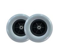 2 Pcs Neumático silla de ruedas,neumáticos sólidos gruesos de PVC, material de silla de ruedas PU,no es necesario inflar(Gris,8 pulgadas)