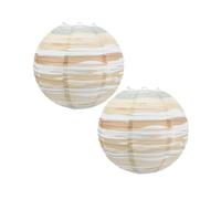 2 Pcs Ornament Kids Korean Pendant Light Simple Hanging Light Hanging Paper Lantern Round Paper Lanterns